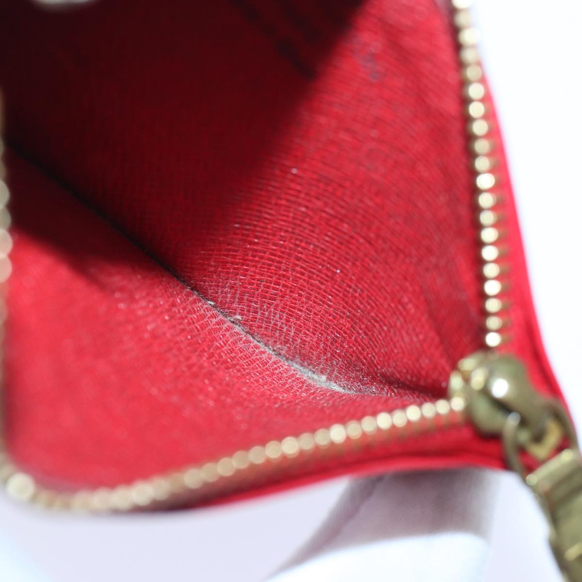 LOUIS VUITTON Epi Pochette Cles Coin Purse Red M63807 LV 89105