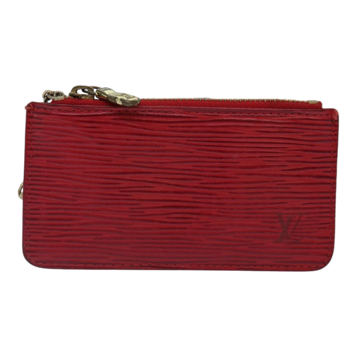 LOUIS VUITTON Epi Pochette Cles Coin Purse Red M63807 LV 89105