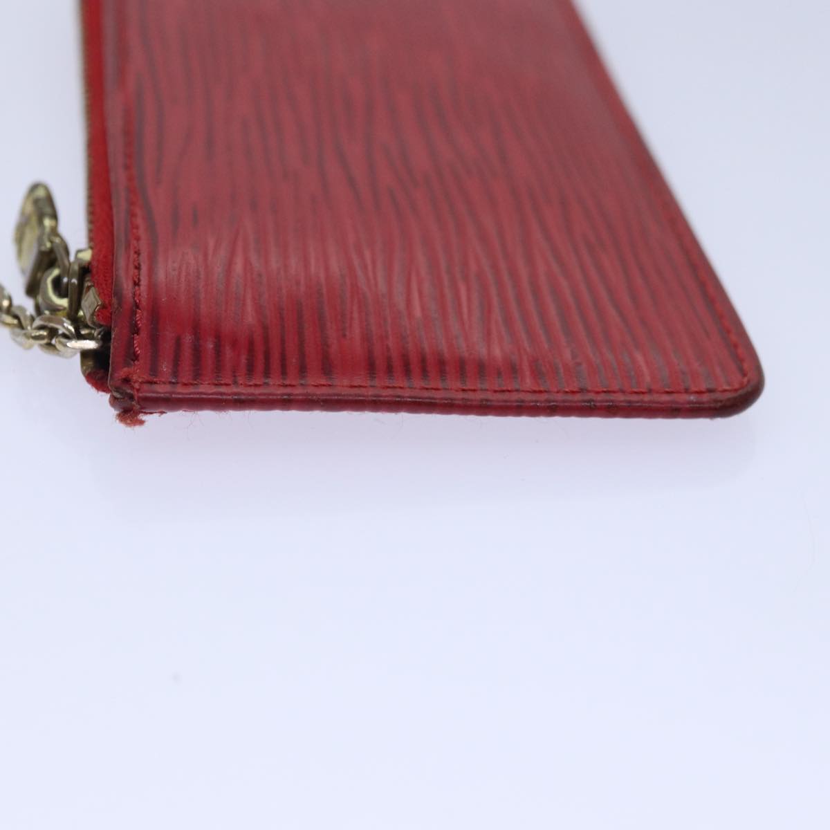 LOUIS VUITTON Epi Pochette Cles Coin Purse Red M63807 LV 89105
