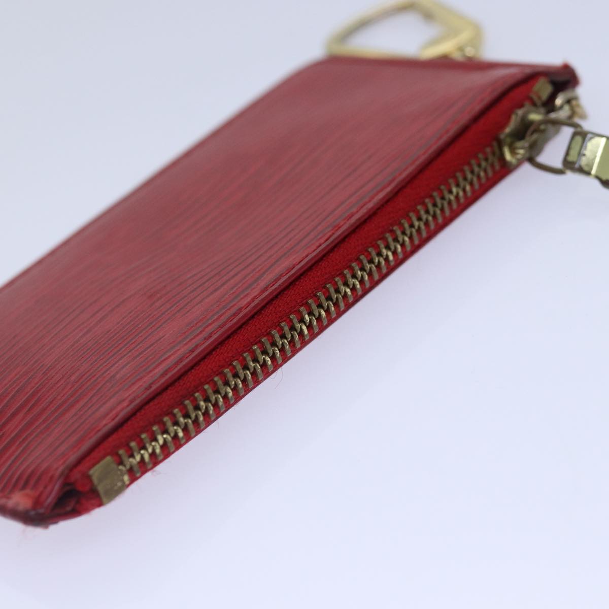 LOUIS VUITTON Epi Pochette Cles Coin Purse Red M63807 LV 89105