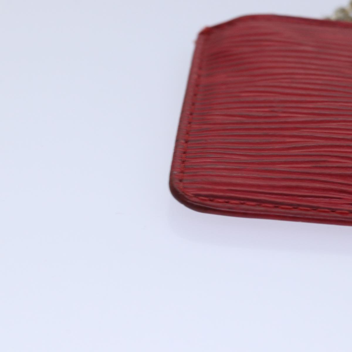 LOUIS VUITTON Epi Pochette Cles Coin Purse Red M63807 LV 89105
