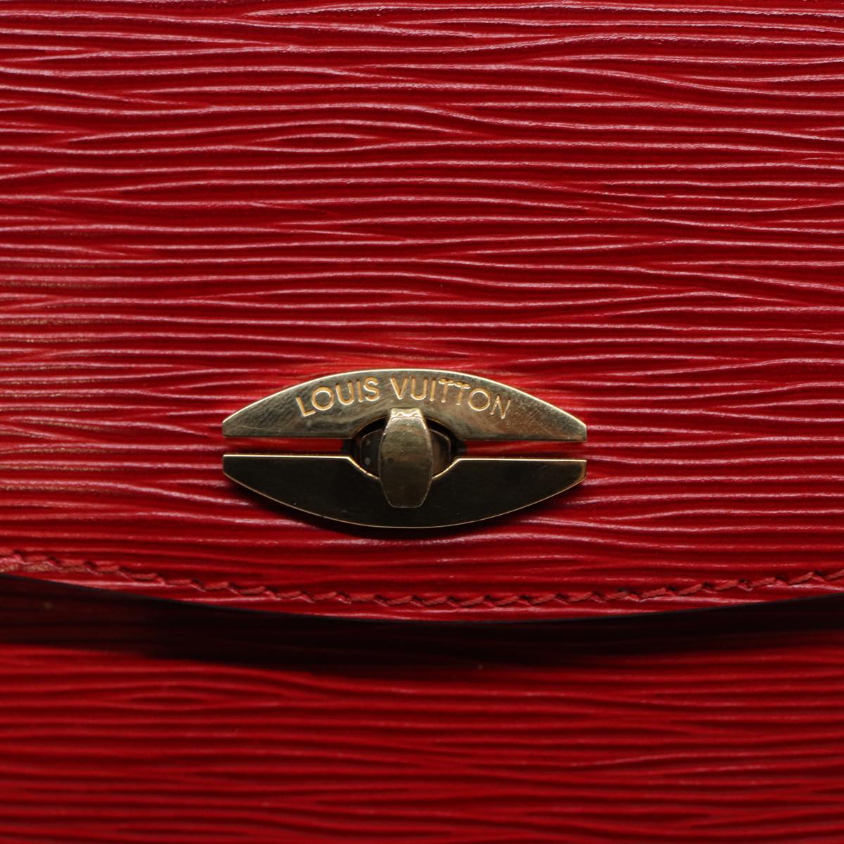 LOUIS VUITTON Epi Malesherbes Hand Bag Red M52377 LV 89112