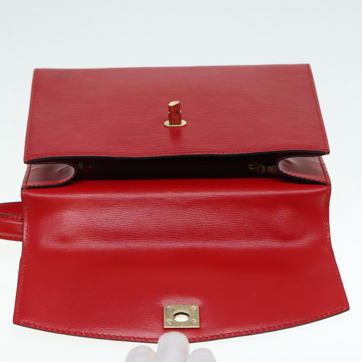 LOUIS VUITTON Epi Malesherbes Hand Bag Red M52377 LV 89112