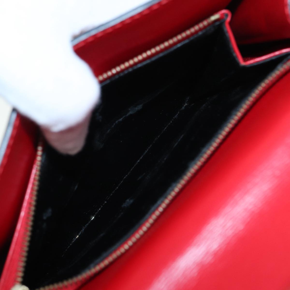 LOUIS VUITTON Epi Malesherbes Hand Bag Red M52377 LV 89112