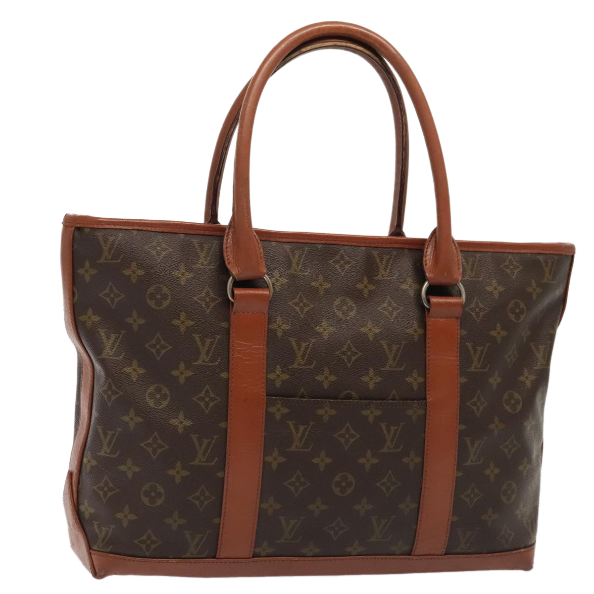 LOUIS VUITTON Monogram Sac Weekend PM Tote Bag M42425 LV 89123
