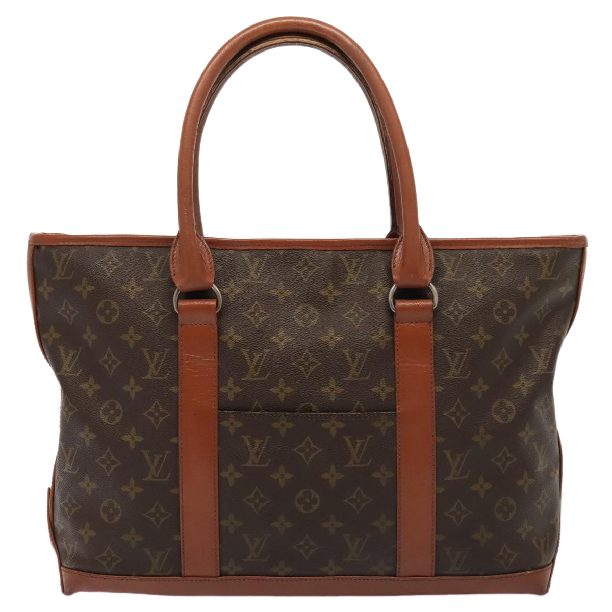 LOUIS VUITTON Monogram Sac Weekend PM Tote Bag M42425 LV 89123
