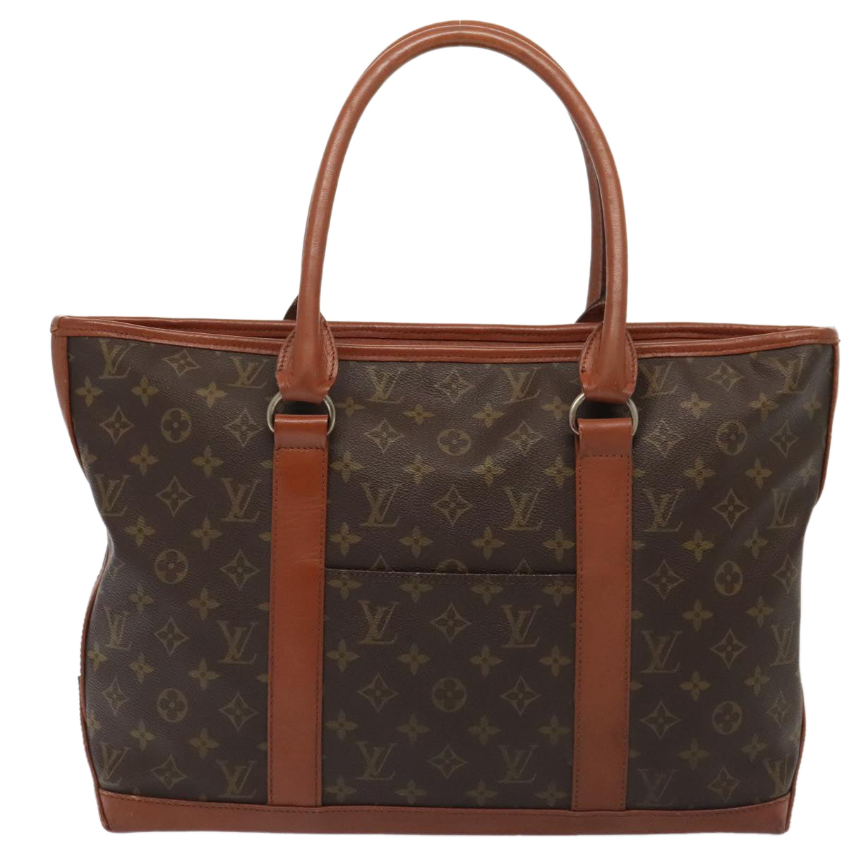 LOUIS VUITTON Monogram Sac Weekend PM Tote Bag M42425 LV 89123