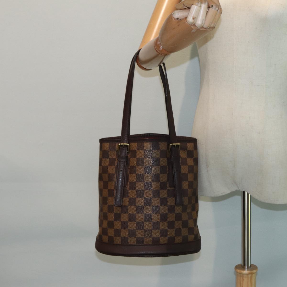 LOUIS VUITTON Damier Ebene Marais Shoulder Bag N42240 LV 89125