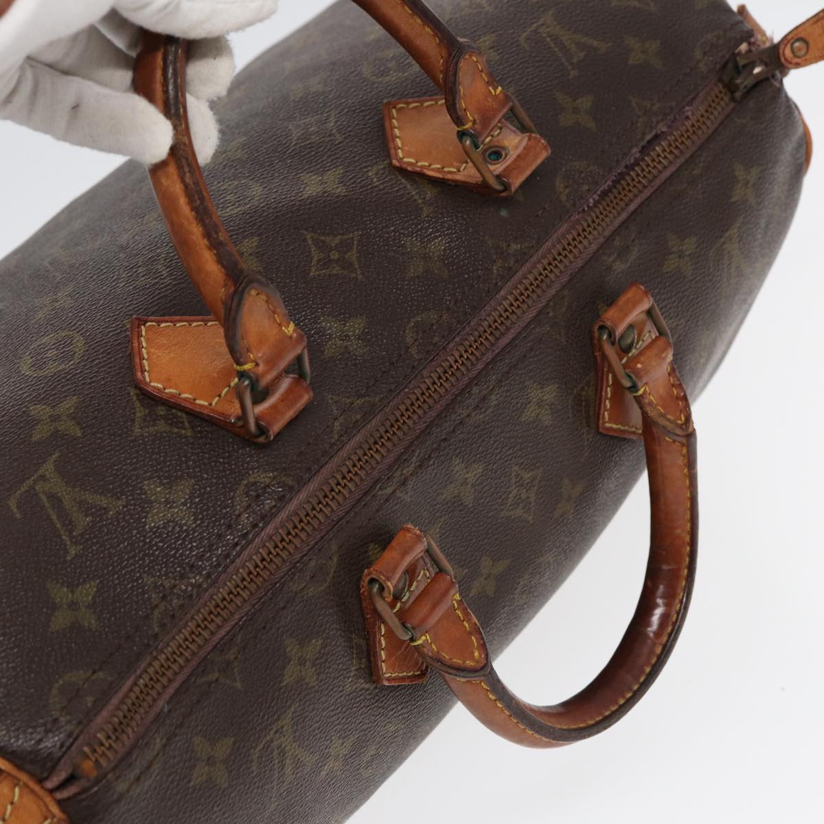 LOUIS VUITTON Monogram Speedy 35 Hand Bag M41524 LV 89127
