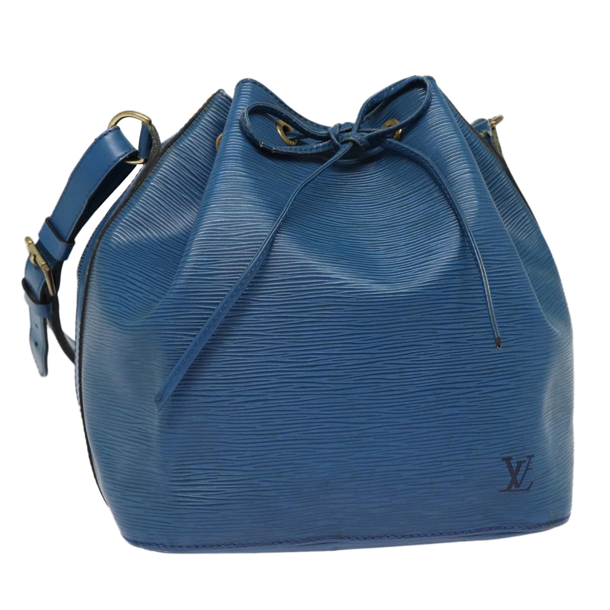 LOUIS VUITTON Epi Petit Noe Shoulder Bag Blue M44105 LV 89128