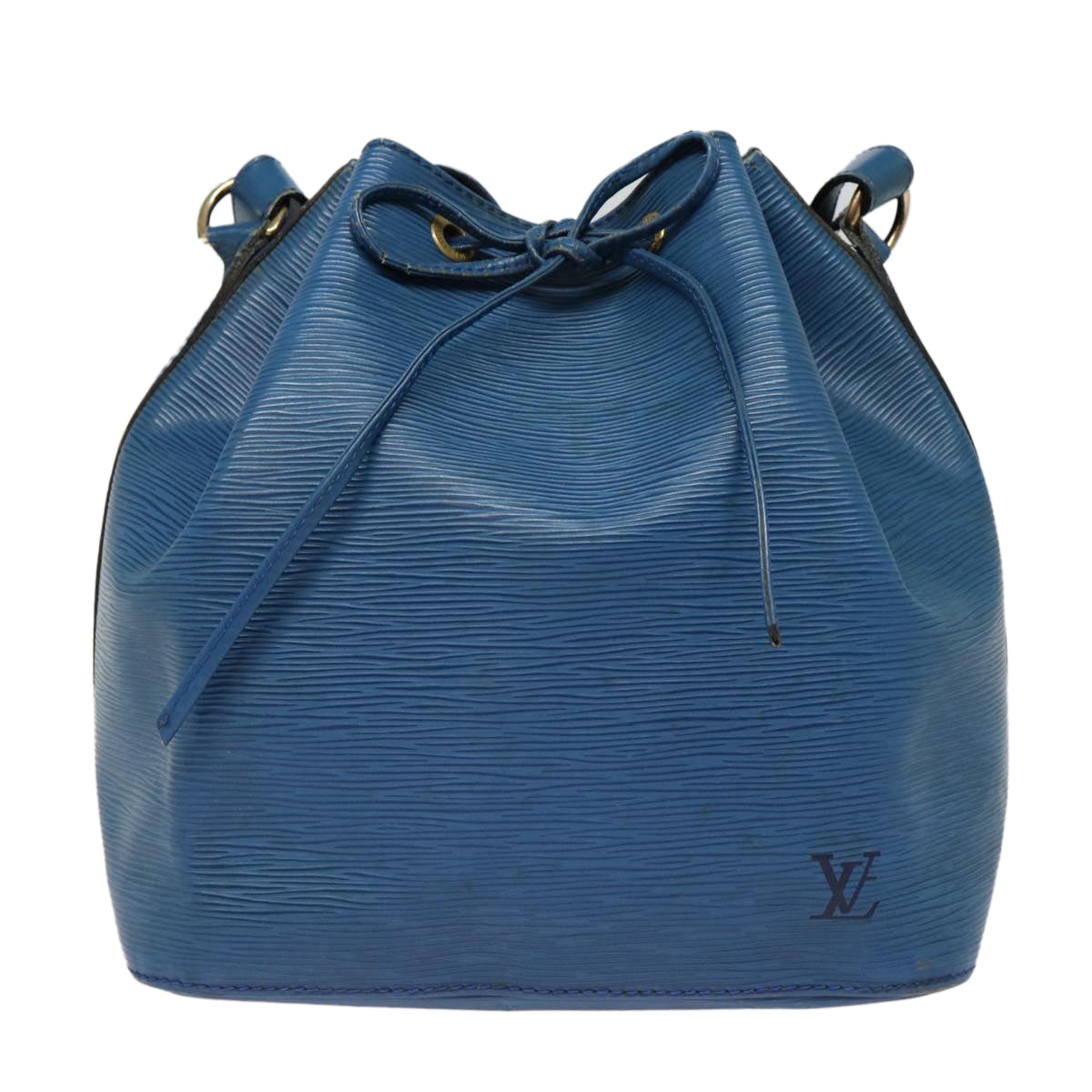 LOUIS VUITTON Epi Petit Noe Shoulder Bag Blue M44105 LV 89128