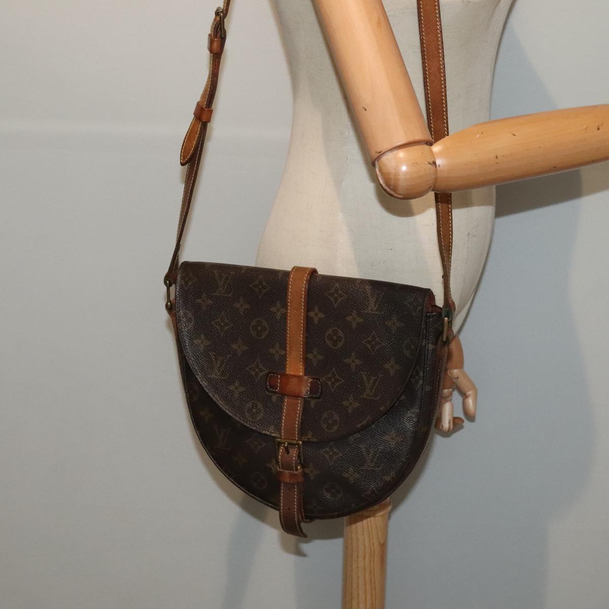 LOUIS VUITTON Monogram Chantilly GM Shoulder Bag M51232 LV 89166