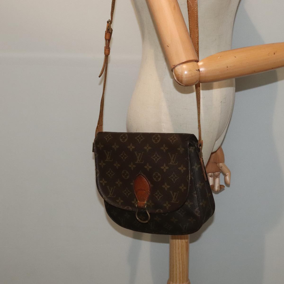 LOUIS VUITTON Monogram Saint Cloud GM Shoulder Bag M51242 LV 89171