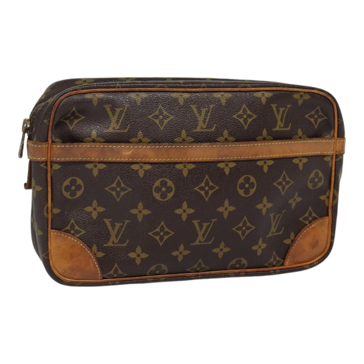 LOUIS VUITTON Monogram Compiegne 28 Clutch Bag M51845 LV 89172