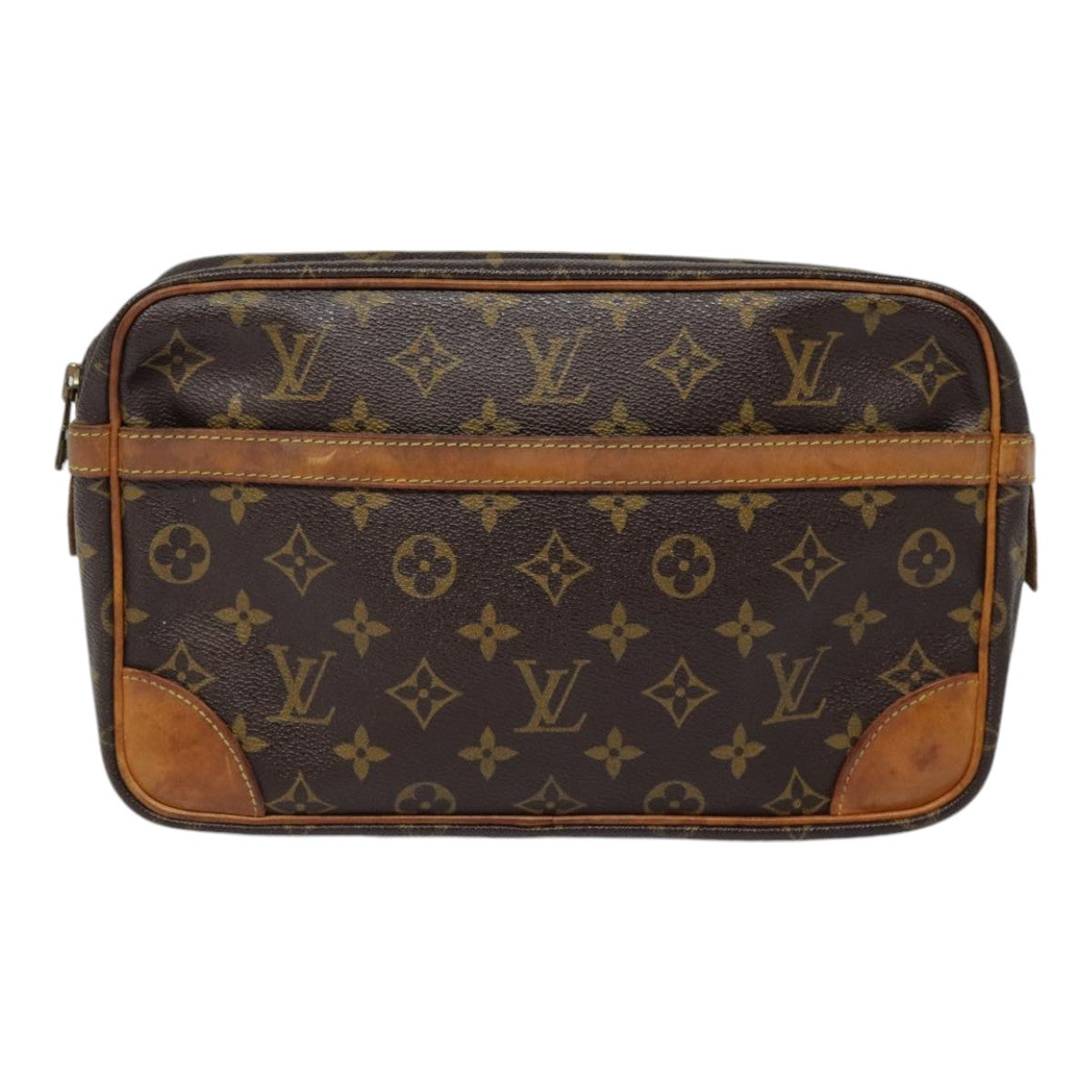 LOUIS VUITTON Monogram Compiegne 28 Clutch Bag M51845 LV 89172