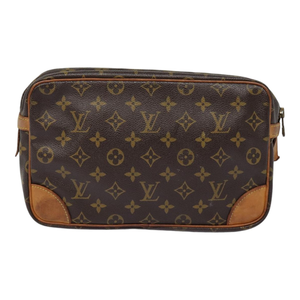 LOUIS VUITTON Monogram Compiegne 28 Clutch Bag M51845 LV 89172