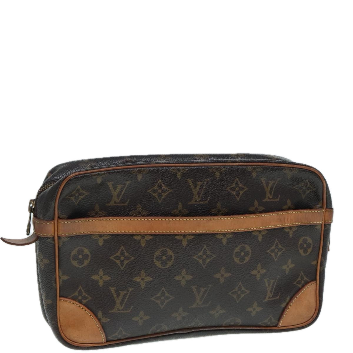 LOUIS VUITTON Monogram Compiegne 28 Clutch Bag M51845 LV 89178