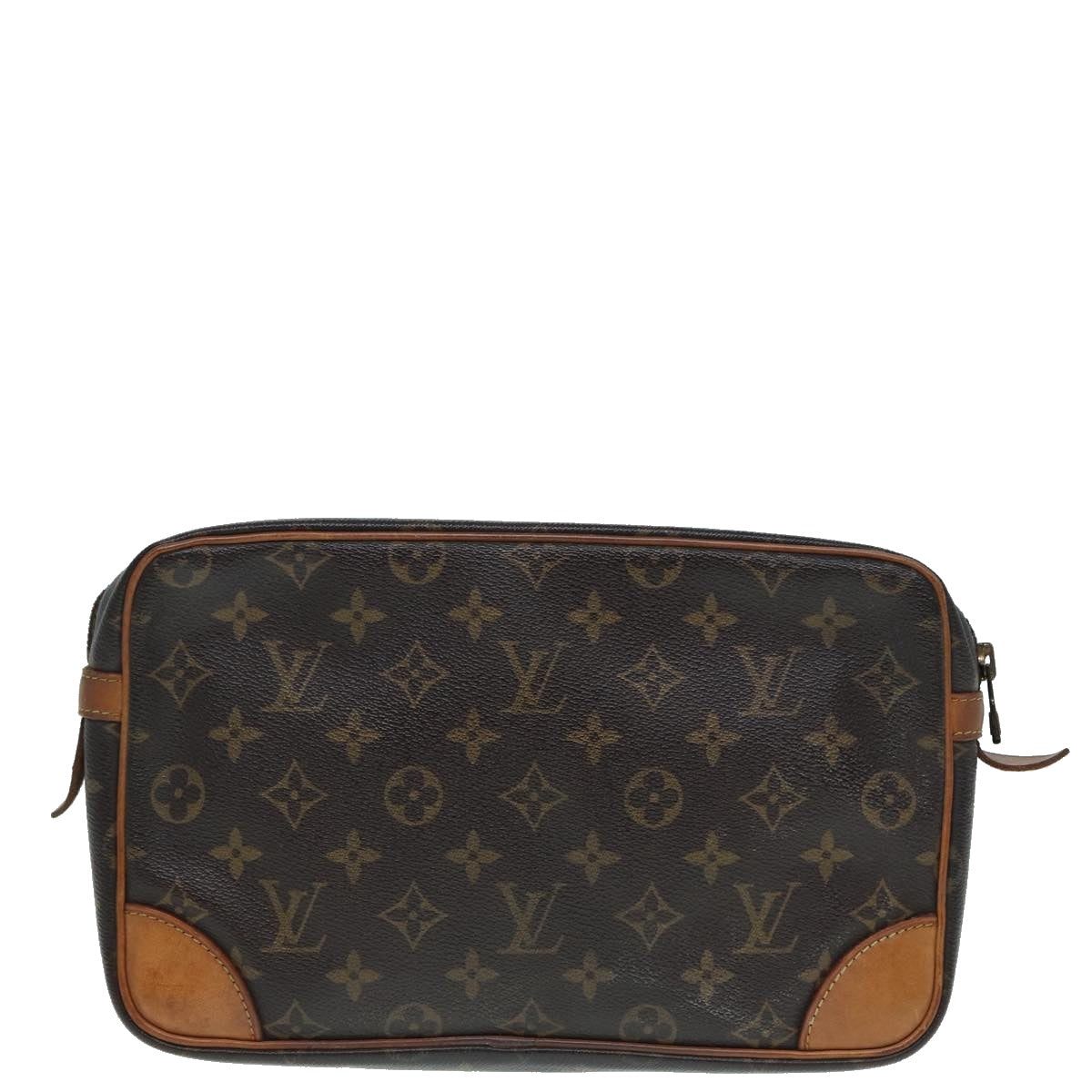 LOUIS VUITTON Monogram Compiegne 28 Clutch Bag M51845 LV 89178