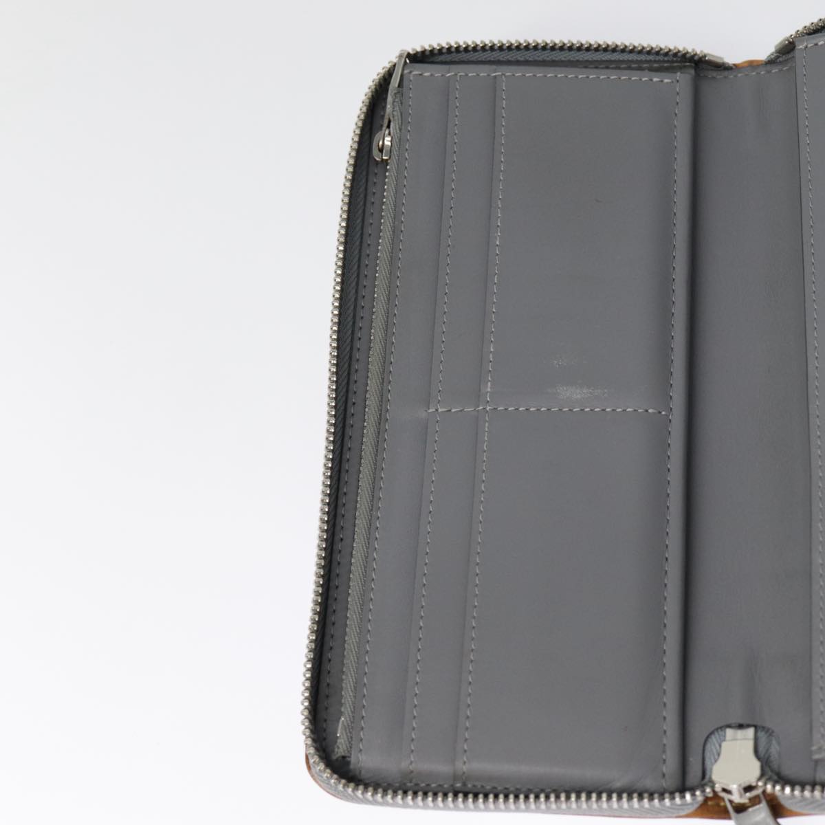 LOUIS VUITTON Monogram Mirror Zippy Wallet Vertical Silver M80808 LV 89181