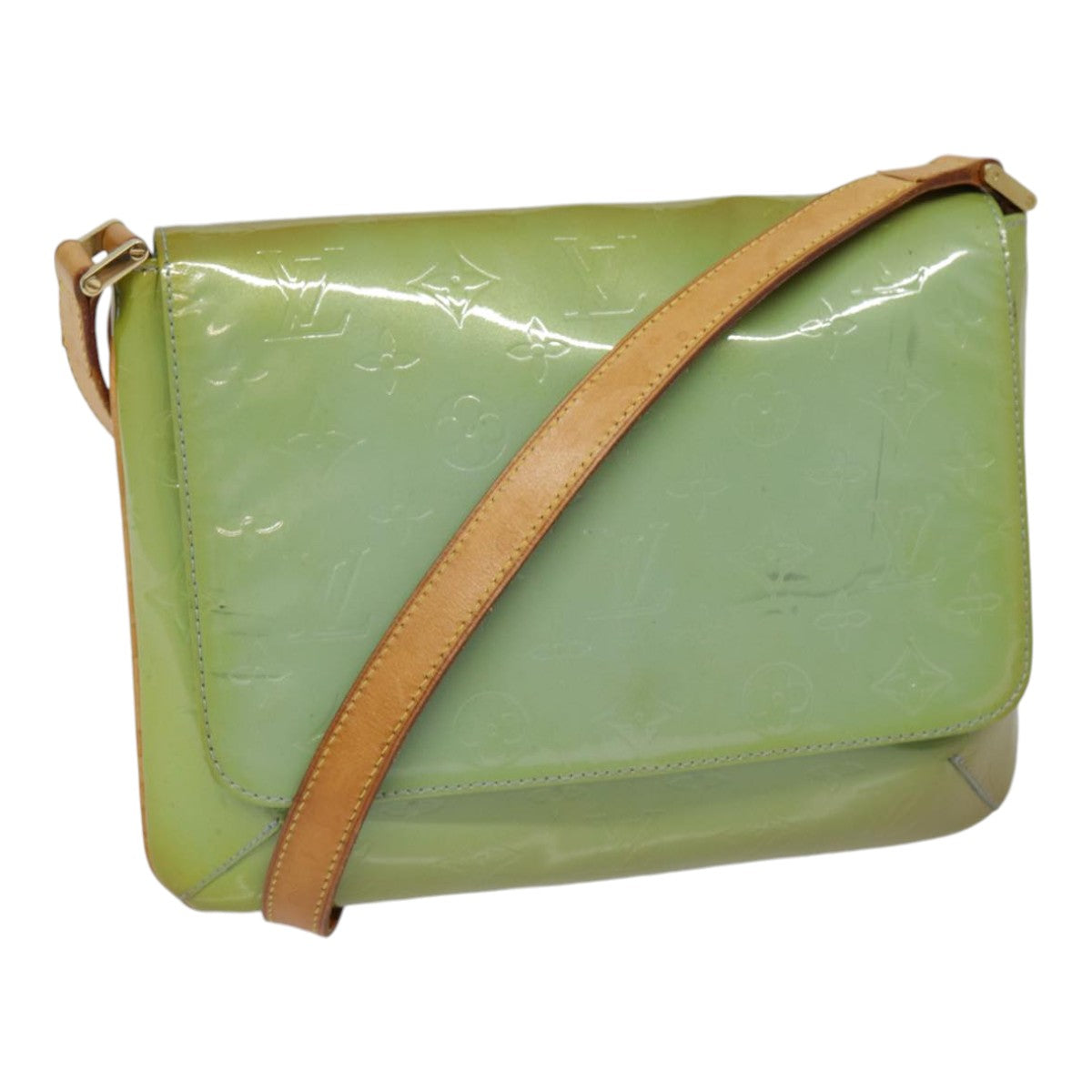 LOUIS VUITTON Monogram Vernis Thompson Street Bag Baby Blue M91009 89182