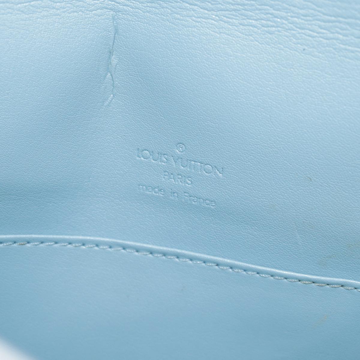 LOUIS VUITTON Monogram Vernis Thompson Street Bag Baby Blue M91009 89182
