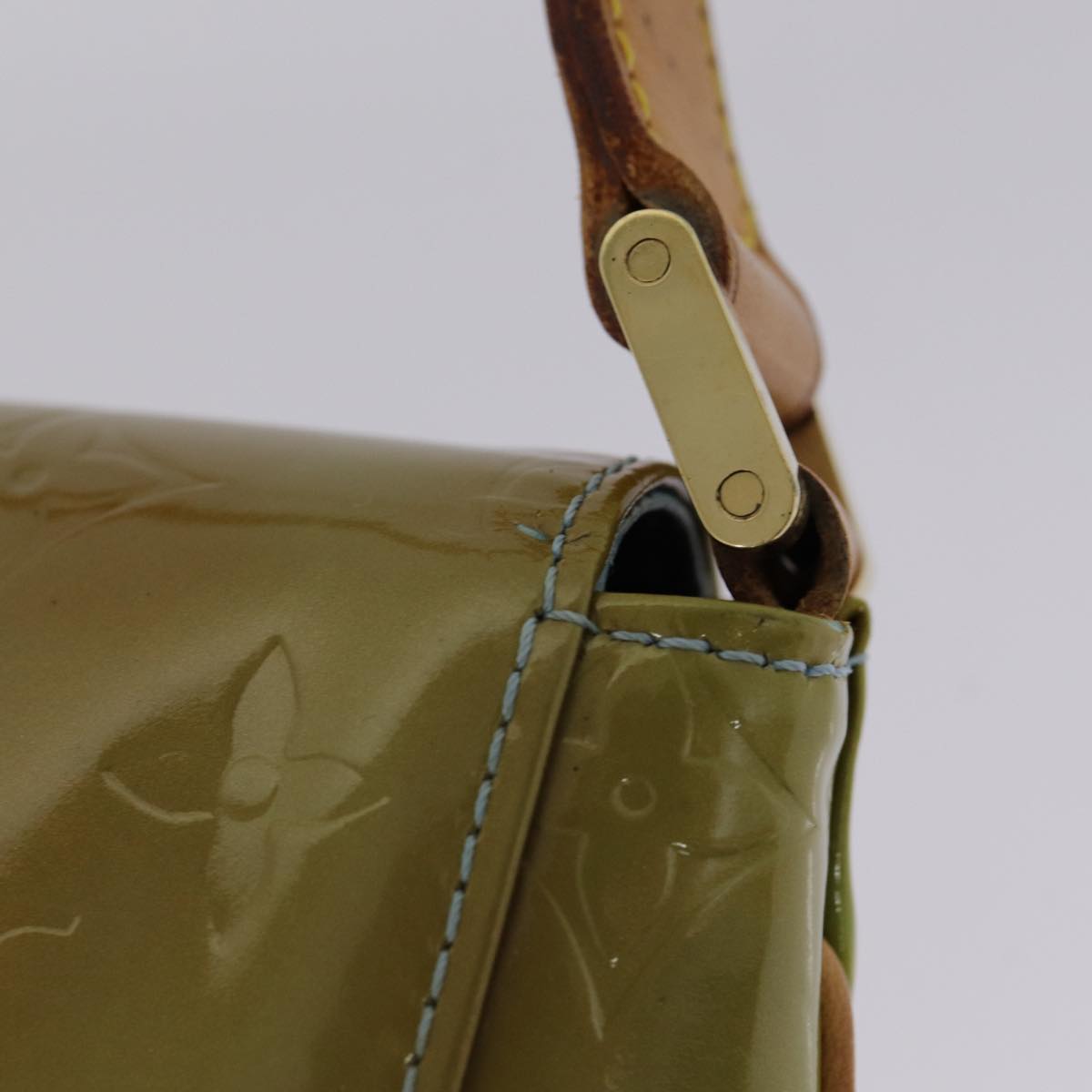 LOUIS VUITTON Monogram Vernis Thompson Street Bag Baby Blue M91009 89182