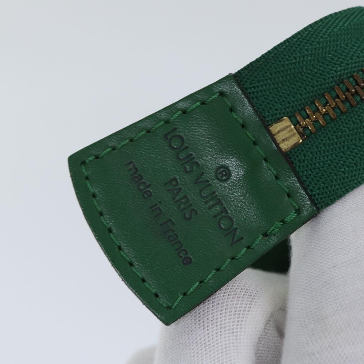 LOUIS VUITTON Epi Trousse Crete Pouch Green M48404 LV 89183