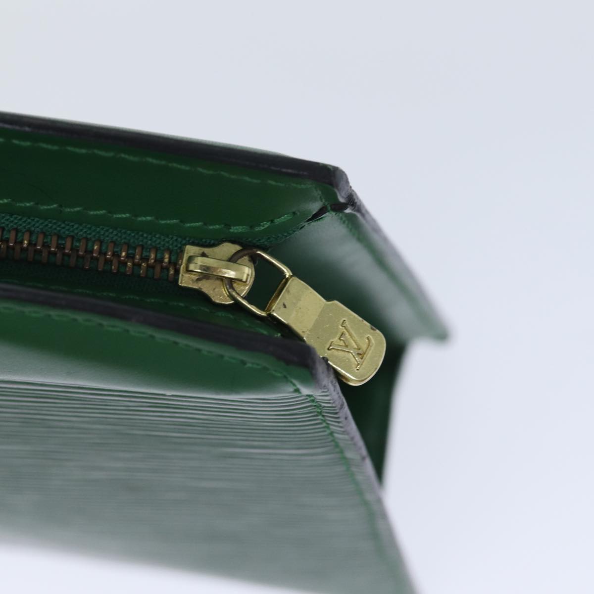 LOUIS VUITTON Epi Trousse Crete Pouch Green M48404 LV 89183