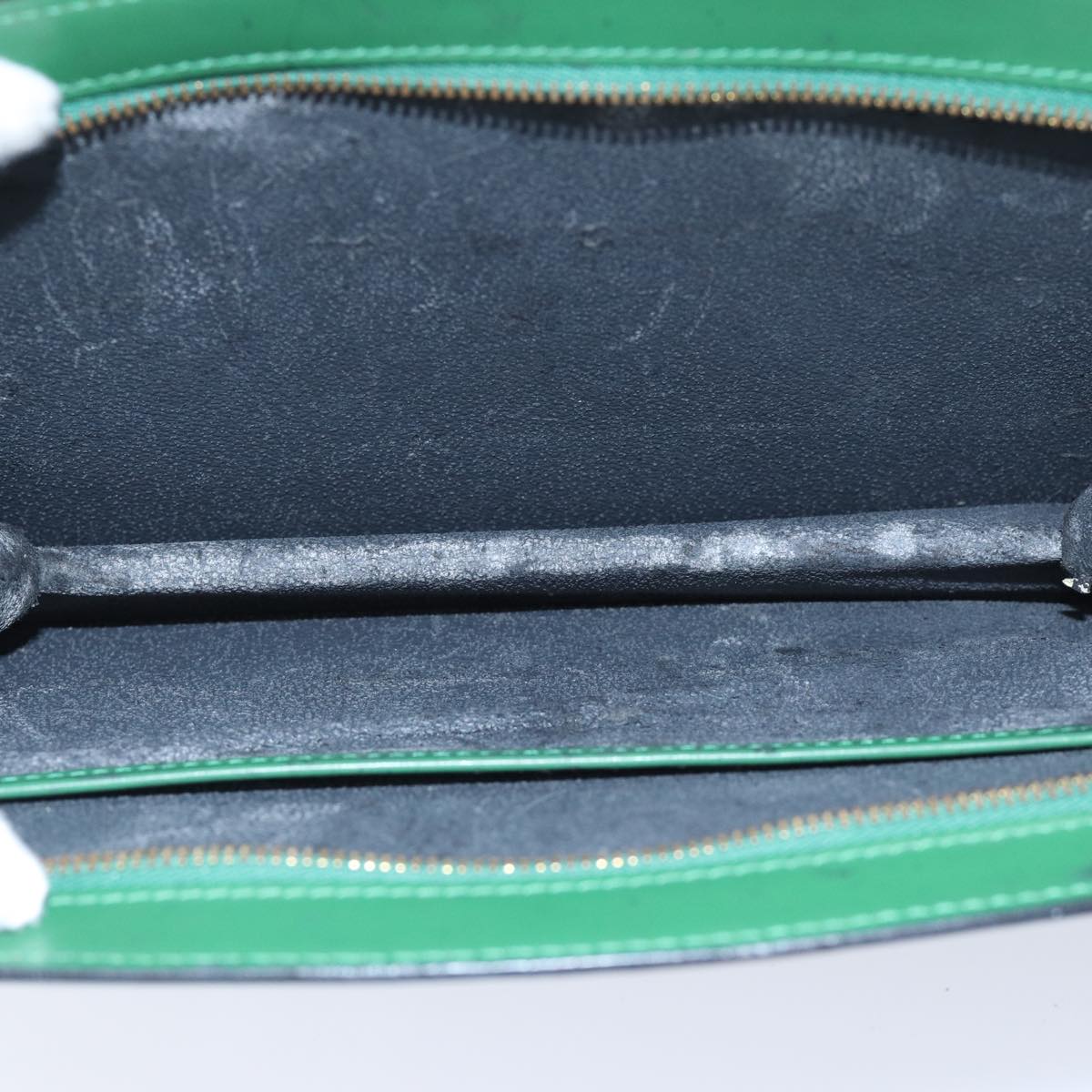 LOUIS VUITTON Epi Trousse Crete Pouch Green M48404 LV 89183