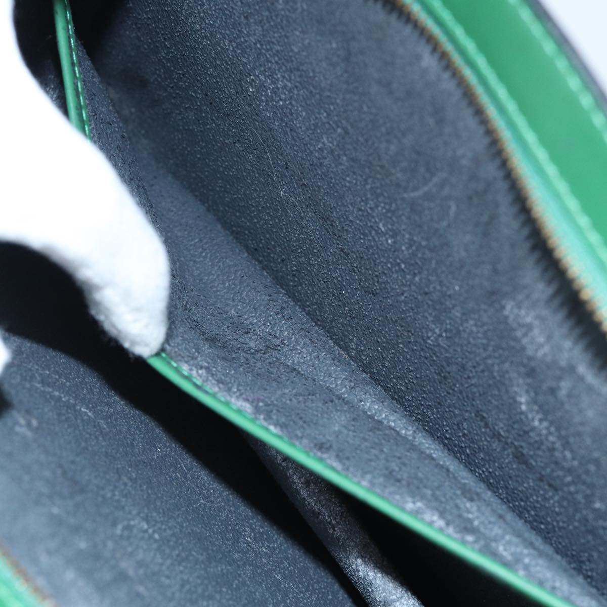 LOUIS VUITTON Epi Trousse Crete Pouch Green M48404 LV 89183