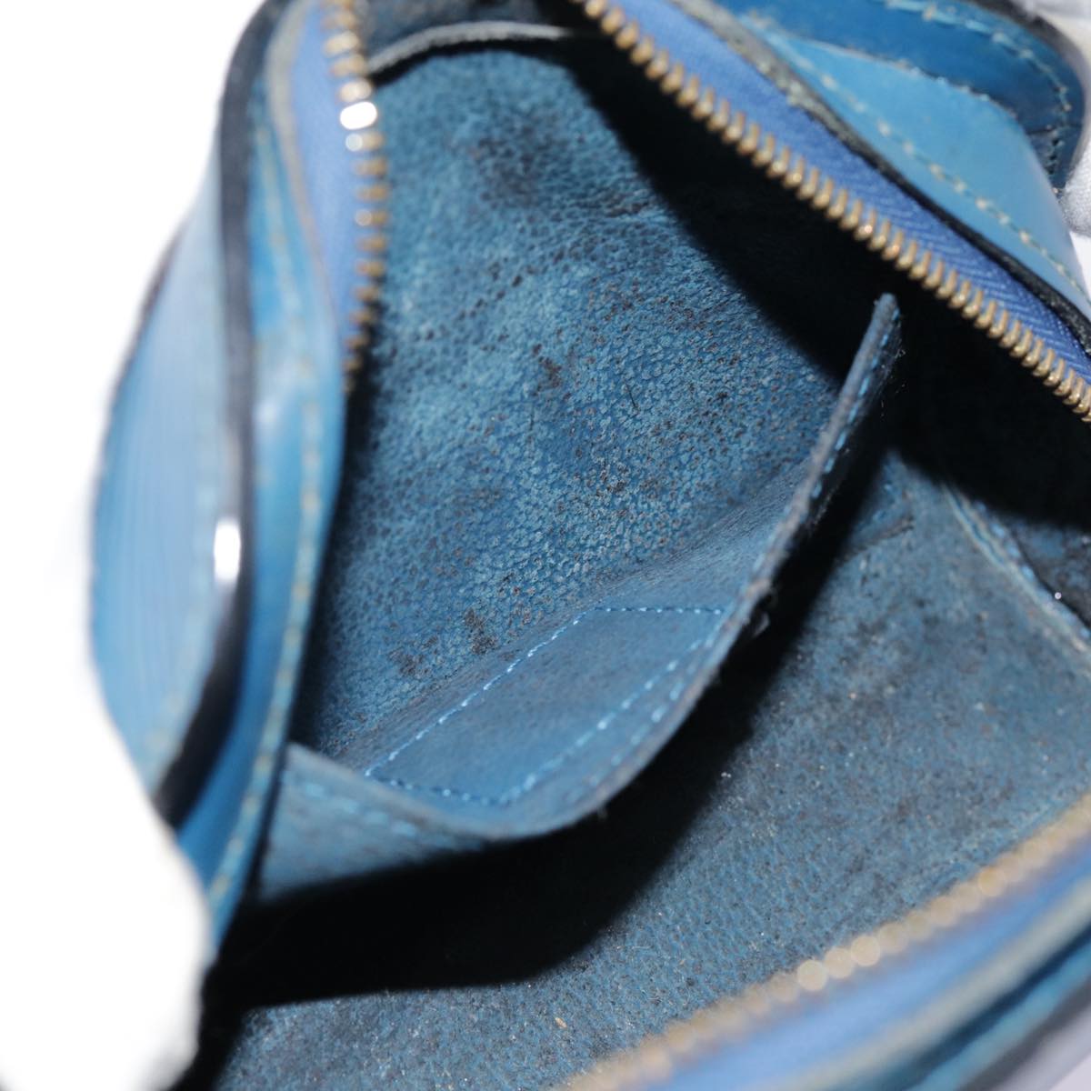 LOUIS VUITTON Epi Dauphine PM Pouch Blue M48445 LV 89185