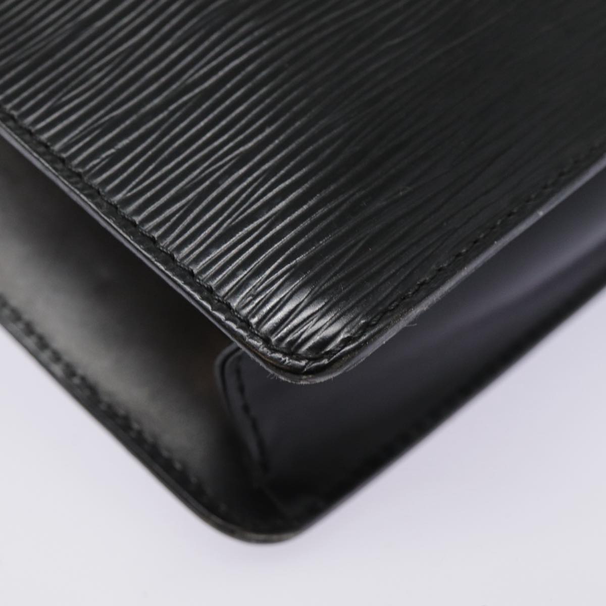 LOUIS VUITTON Epi Pochette Homme Clutch Bag Black Noir M52522 LV 89187