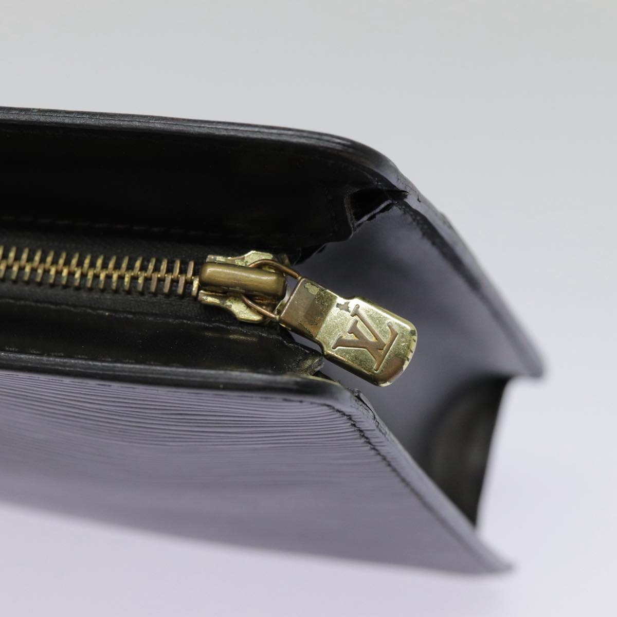 LOUIS VUITTON Epi Pochette Homme Clutch Bag Black Noir M52522 LV 89187