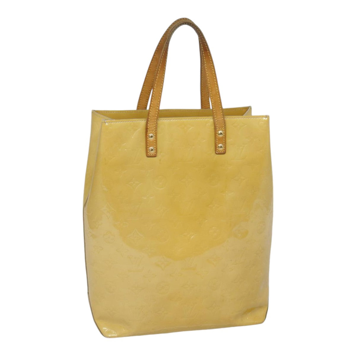 LOUIS VUITTON Monogram Vernis Reade MM Hand Bag Noisette M91141 LV 89188
