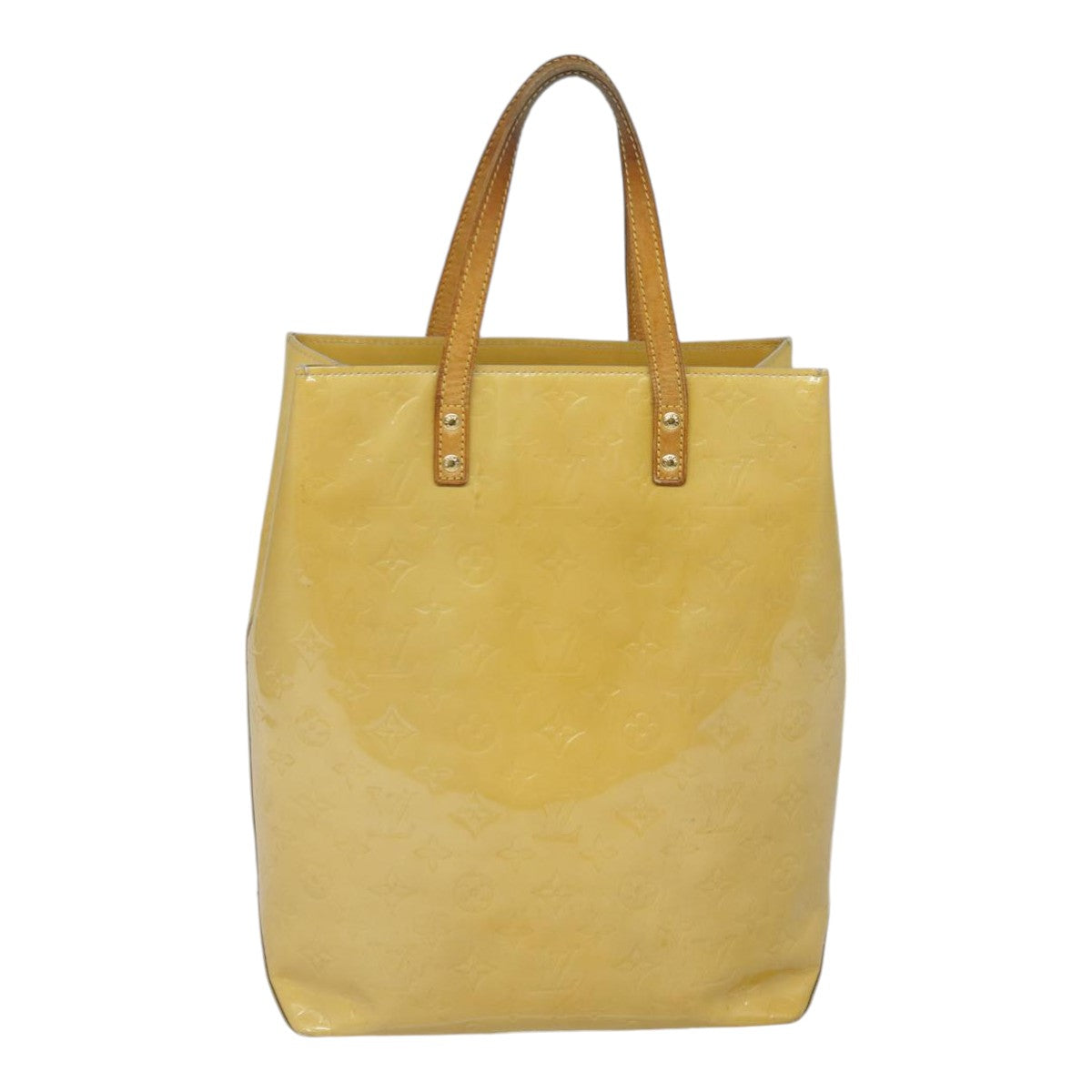 LOUIS VUITTON Monogram Vernis Reade MM Hand Bag Noisette M91141 LV 89188