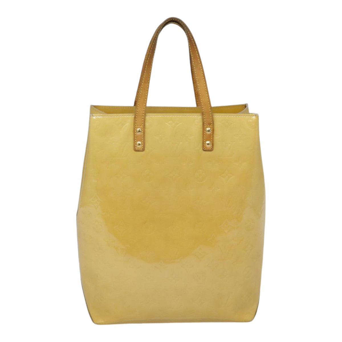 LOUIS VUITTON Monogram Vernis Reade MM Hand Bag Noisette M91141 LV 89188