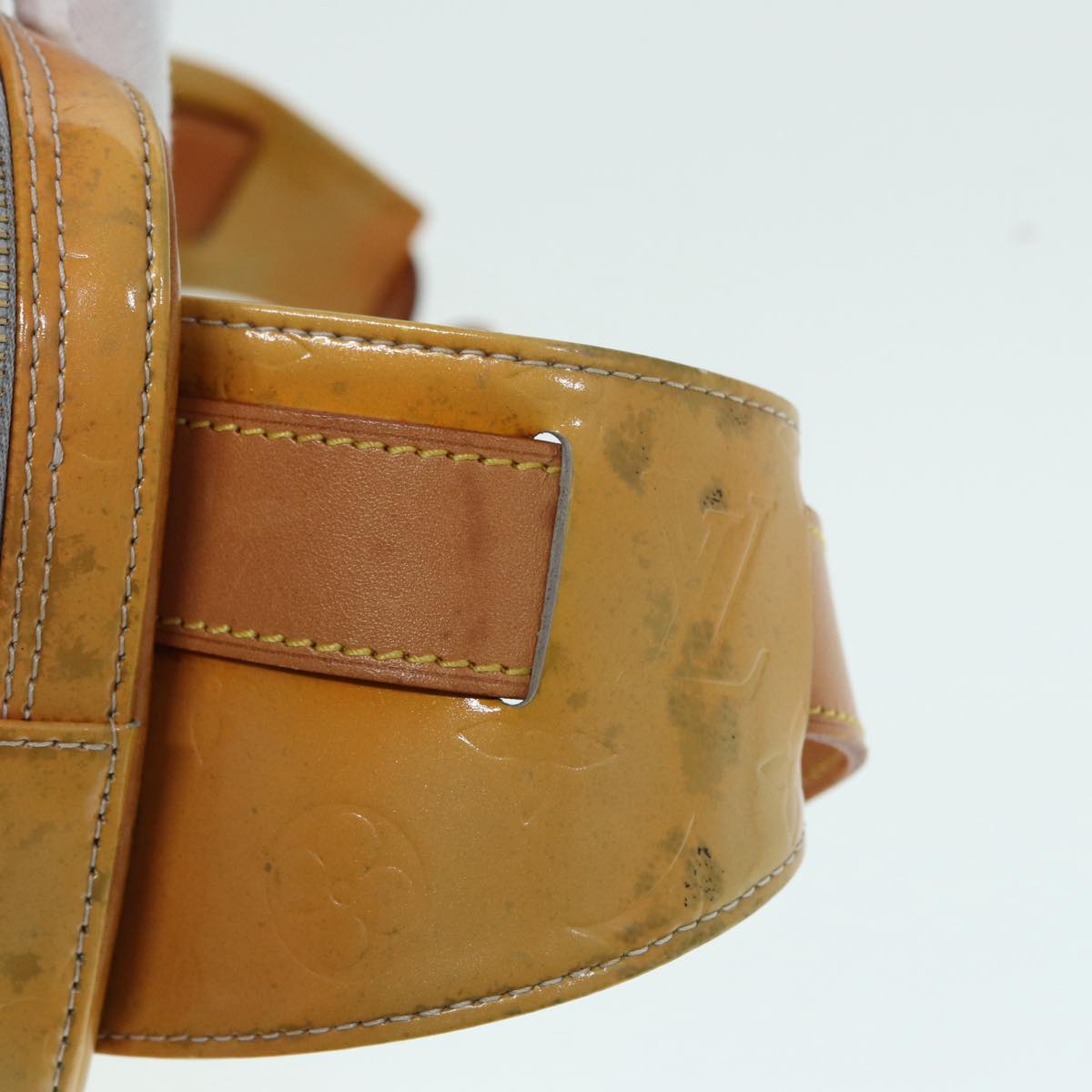 LOUIS VUITTON Monogram Vernis Fulton Waist bag Gris M91041 LV 89189