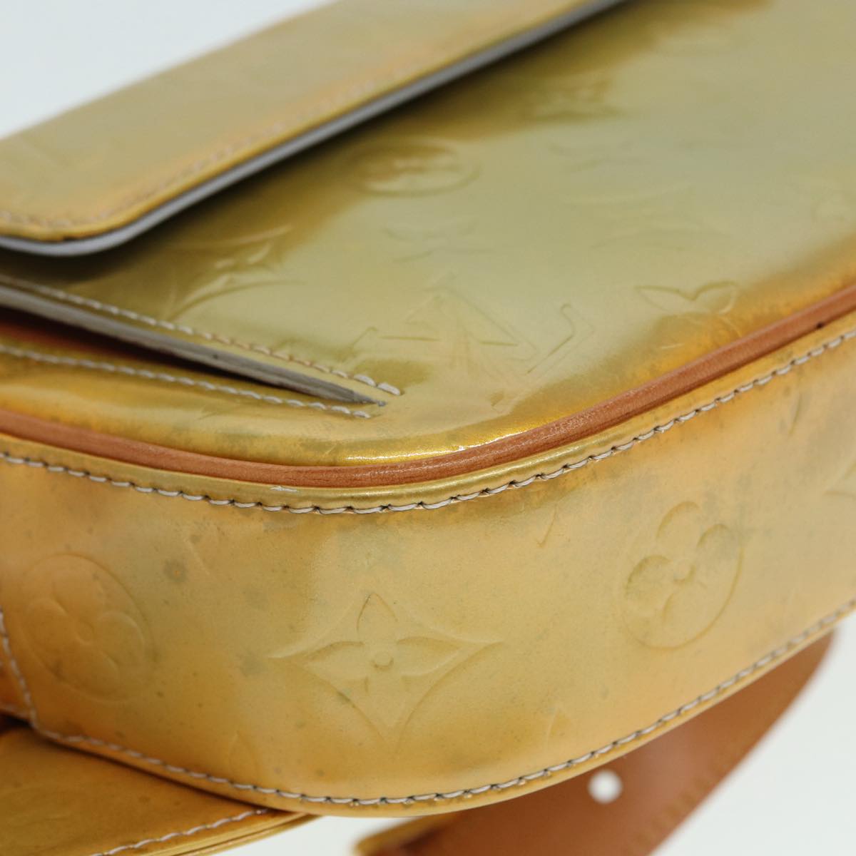 LOUIS VUITTON Monogram Vernis Fulton Waist bag Gris M91041 LV 89189
