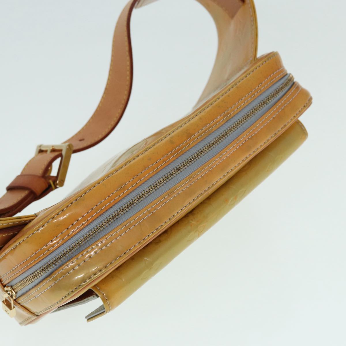 LOUIS VUITTON Monogram Vernis Fulton Waist bag Gris M91041 LV 89189