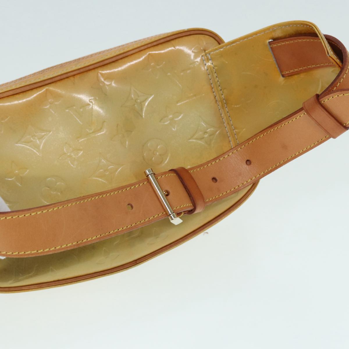LOUIS VUITTON Monogram Vernis Fulton Waist bag Gris M91041 LV 89189