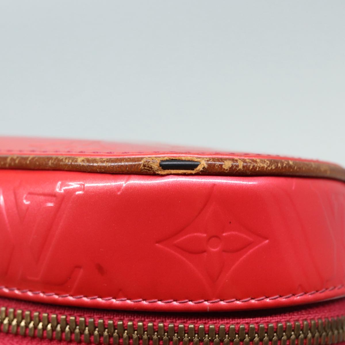 LOUIS VUITTON Monogram Vernis Sullivan Vertical Bag Pink M91259 LV 89190