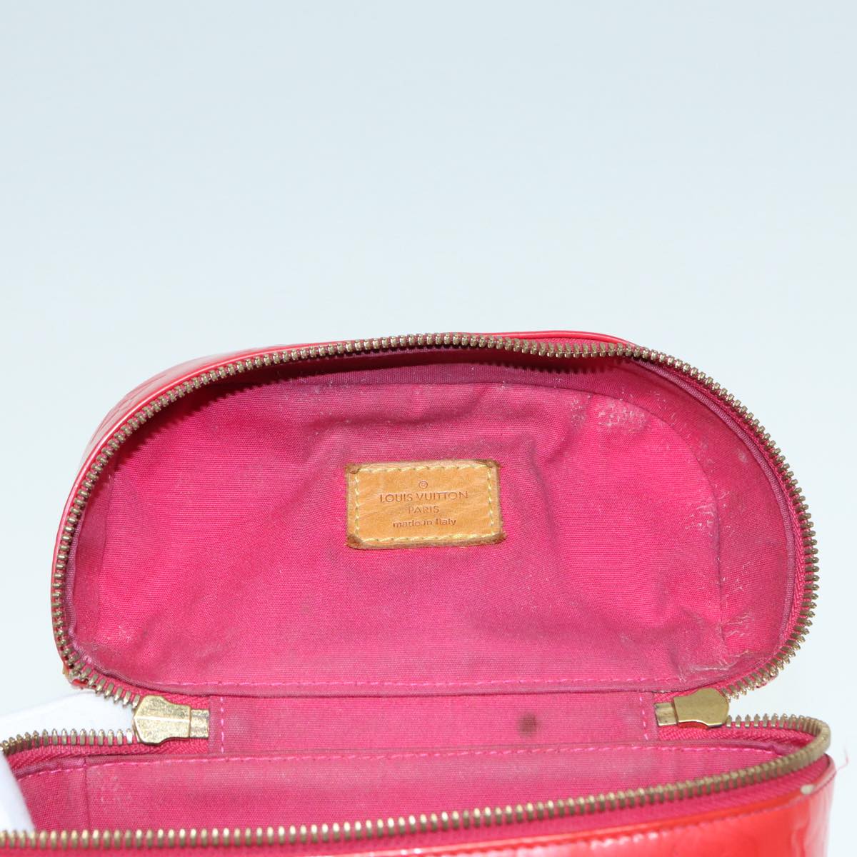 LOUIS VUITTON Monogram Vernis Sullivan Vertical Bag Pink M91259 LV 89190
