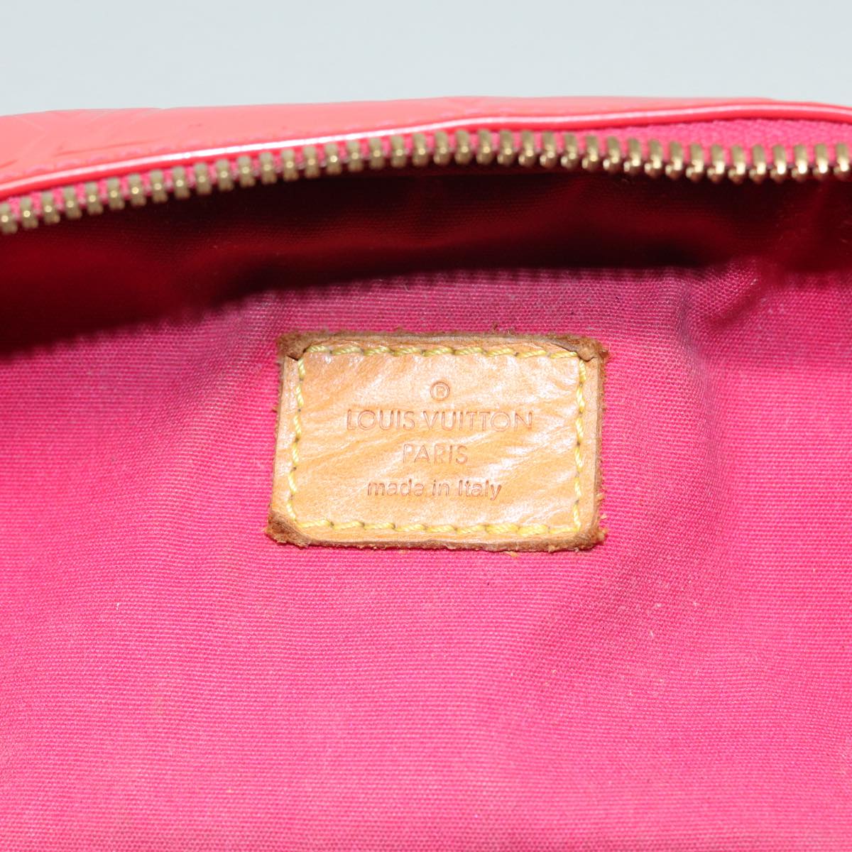 LOUIS VUITTON Monogram Vernis Sullivan Vertical Bag Pink M91259 LV 89190