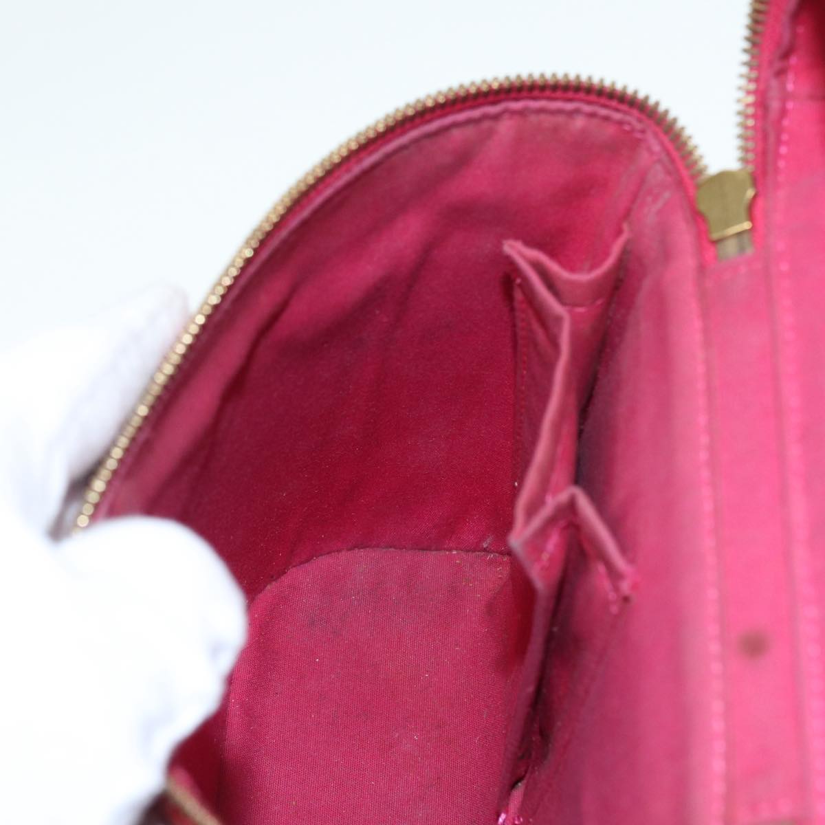 LOUIS VUITTON Monogram Vernis Sullivan Vertical Bag Pink M91259 LV 89190