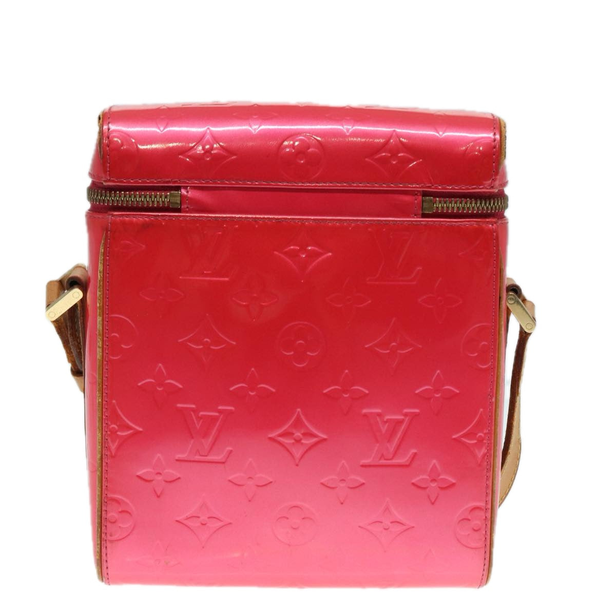 LOUIS VUITTON Monogram Vernis Sullivan Vertical Bag Pink M91259 LV 89190