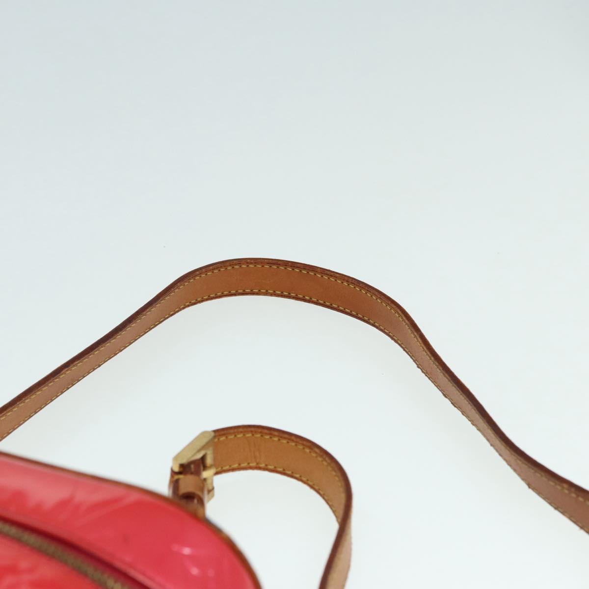 LOUIS VUITTON Monogram Vernis Sullivan Vertical Bag Pink M91259 LV 89190