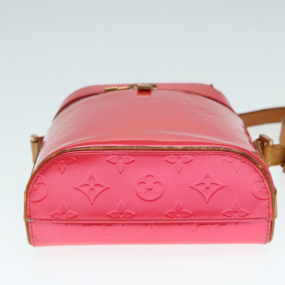 LOUIS VUITTON Monogram Vernis Sullivan Vertical Bag Pink M91259 LV 89190