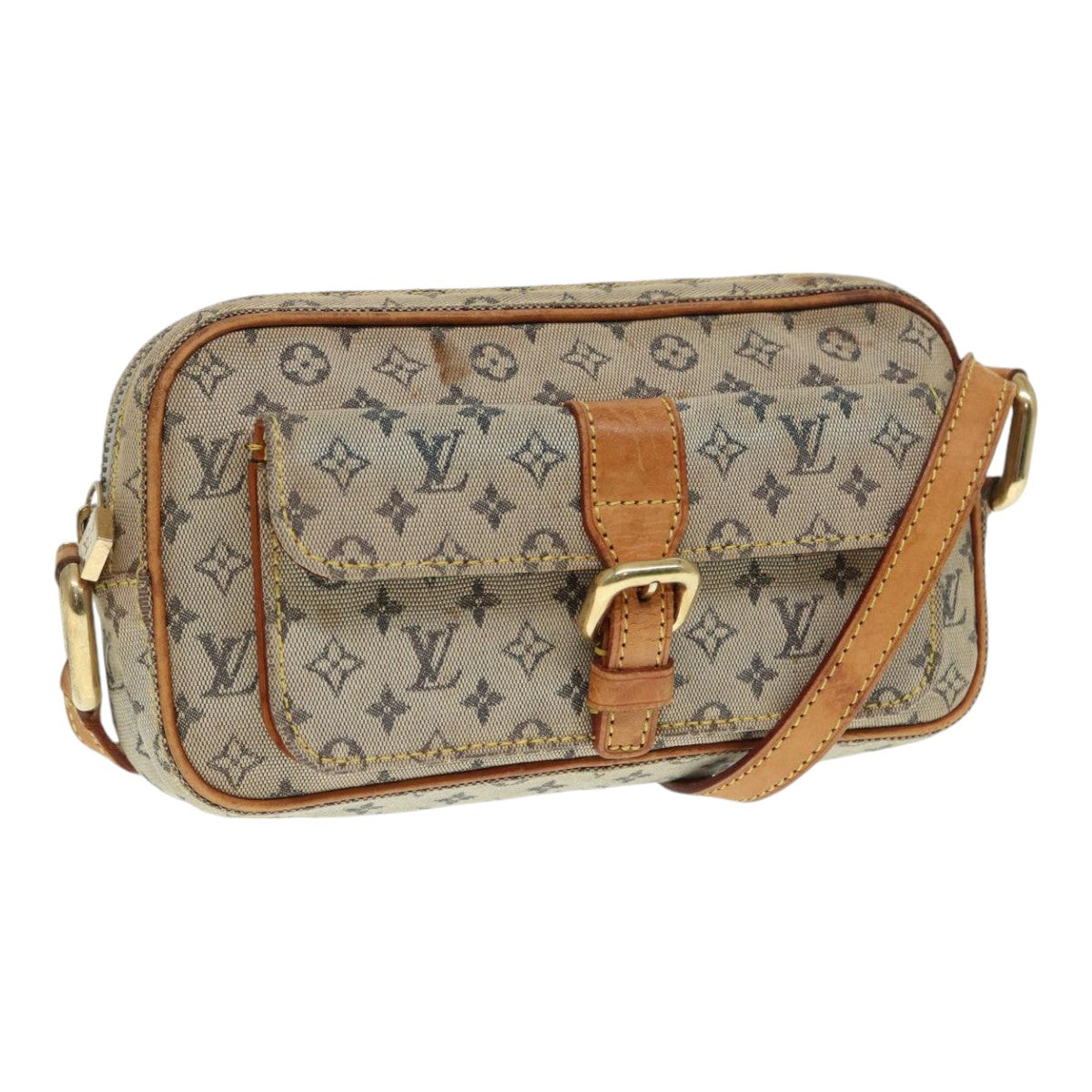 LOUIS VUITTON Monogram Mini Juliet MM Shoulder Bag Blue M92004 LV 89193