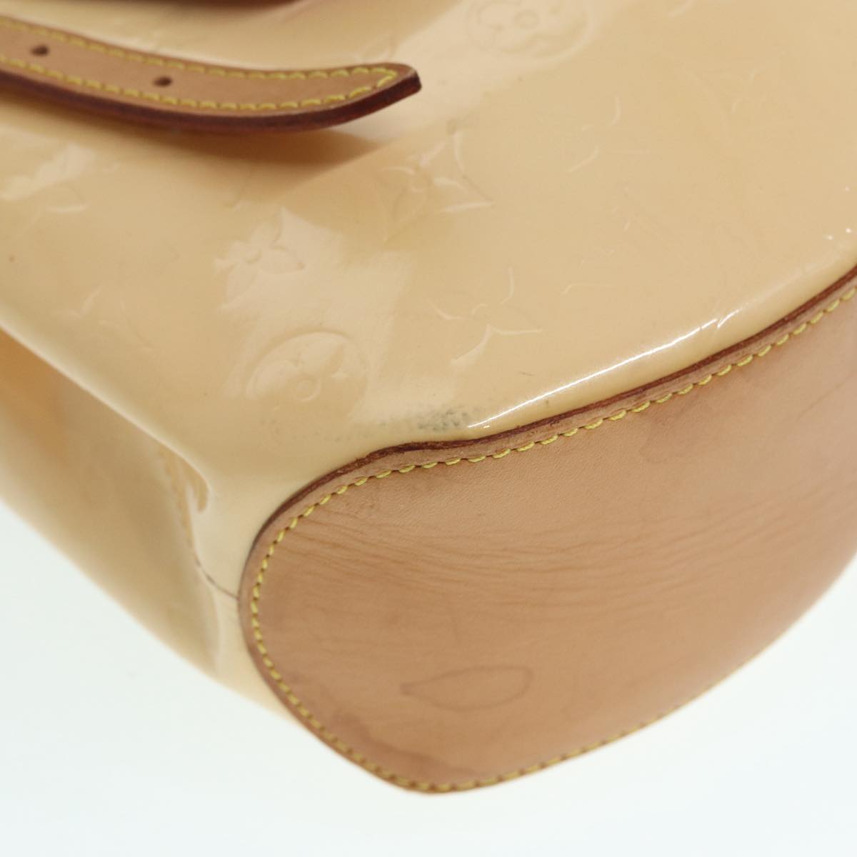 LOUIS VUITTON Vernis Biscayne Bay GM Bag Marshmallow Pink M91284 LV 89195