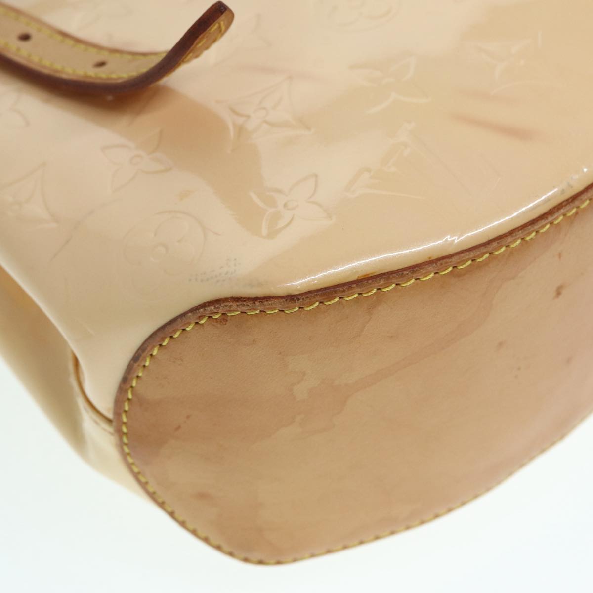 LOUIS VUITTON Vernis Biscayne Bay GM Bag Marshmallow Pink M91284 LV 89195